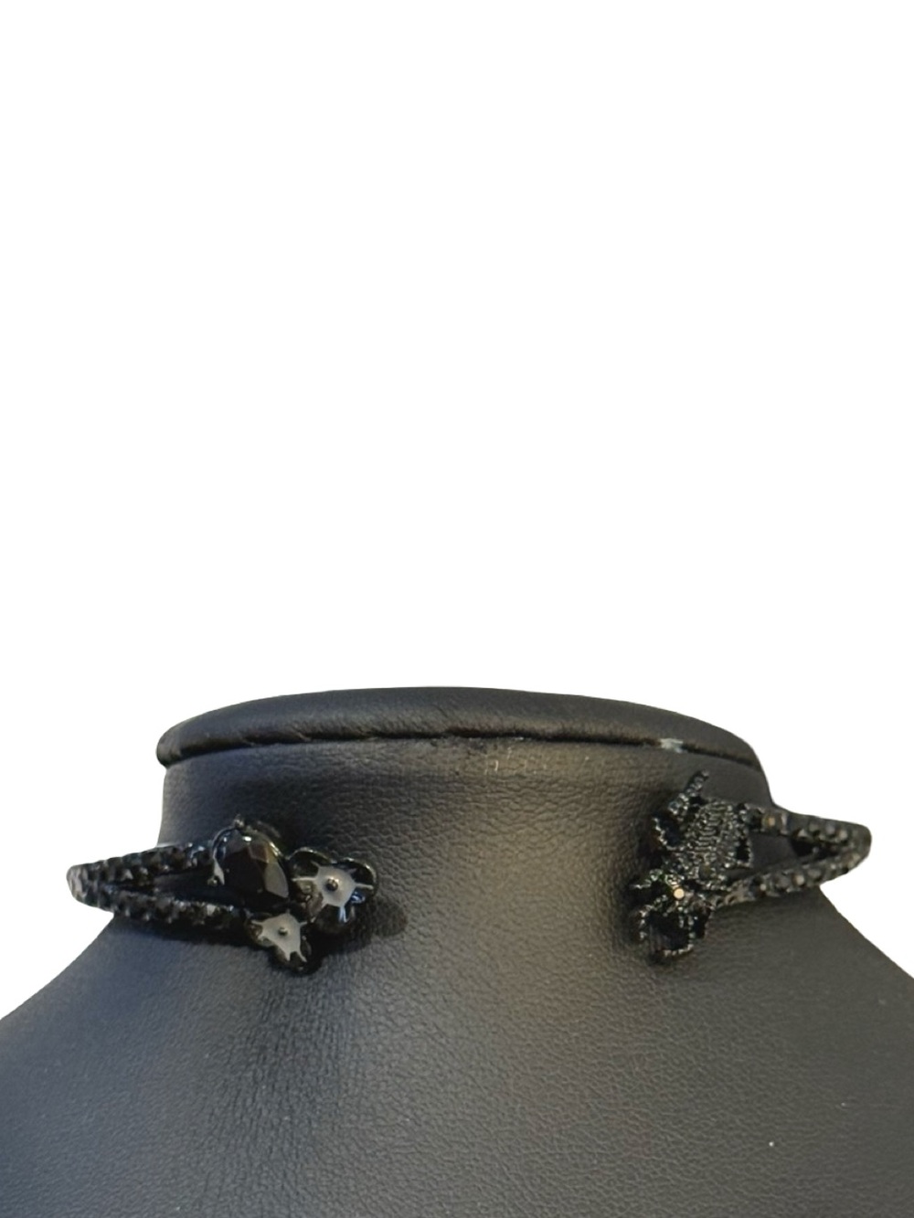 Black Stone Cuff Bracelet